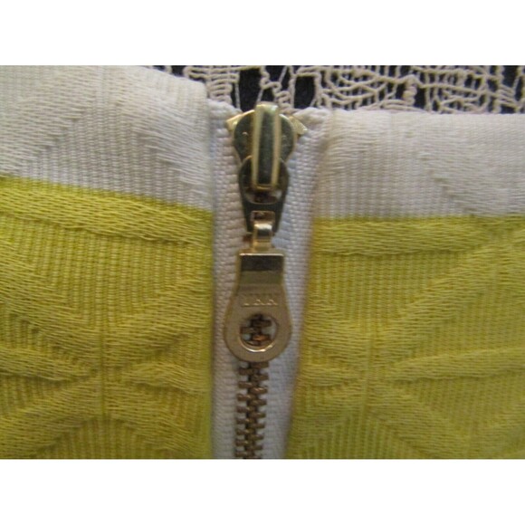 Taylor Dress NWT Yellow Striped Cotton Summer Sleeveless Lined Womens Size 14 - Picture 5 of 8